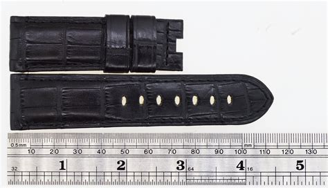 genuine panerai black leather